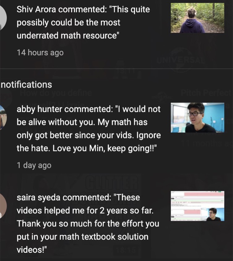 YouTube comments praising PrepAnywhere videos