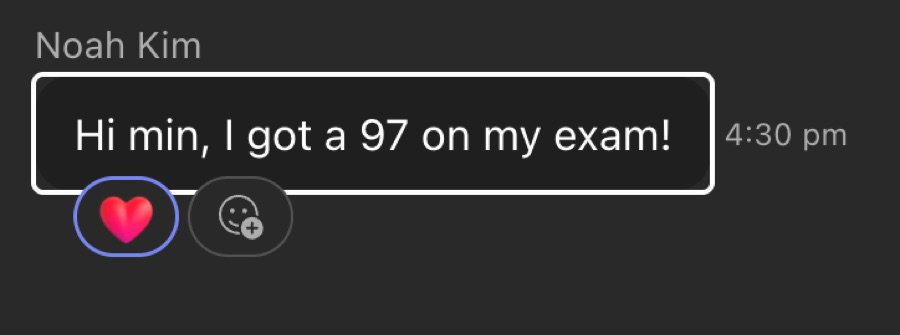 Noah Kim — 97 on exam